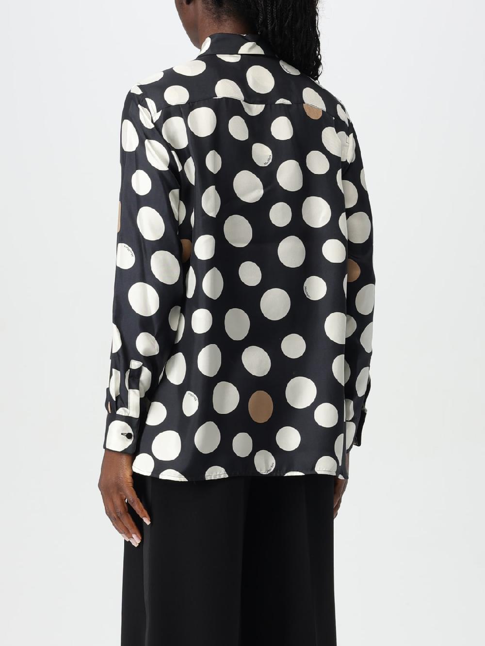 Giglio Camicia A Pois Max Mara In Seta