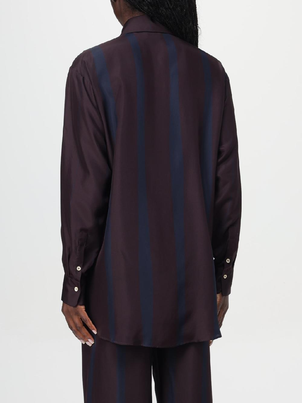 Giglio Camicia Alysi In Seta A Righe