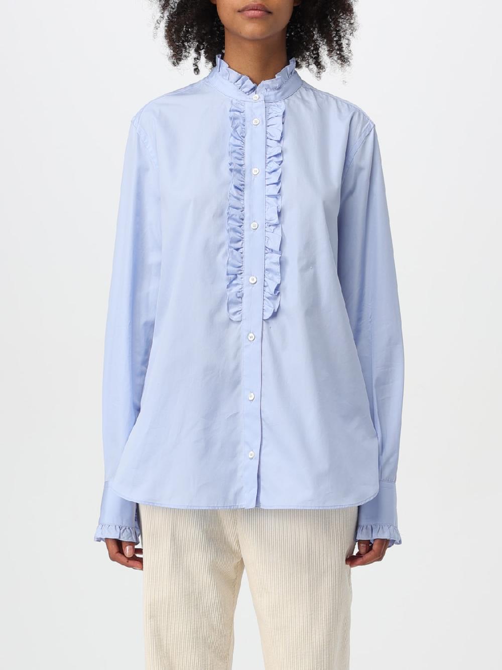 Giglio Camicia Aspesi in cotone con plastron