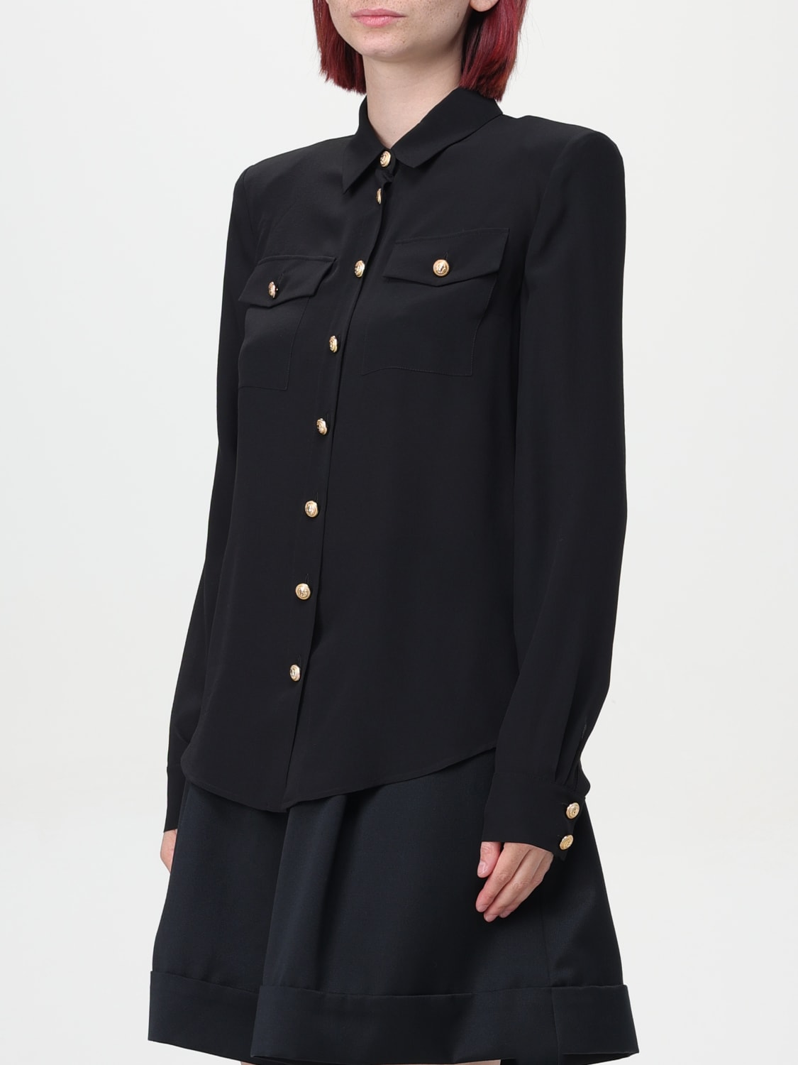 Giglio Camicia Balmain In Seta