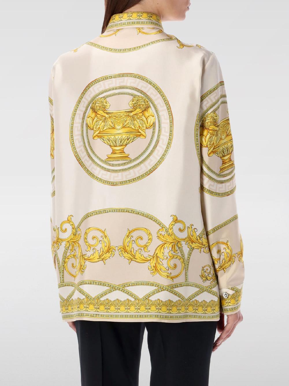Giglio Camicia Baroque Versace Di Seta