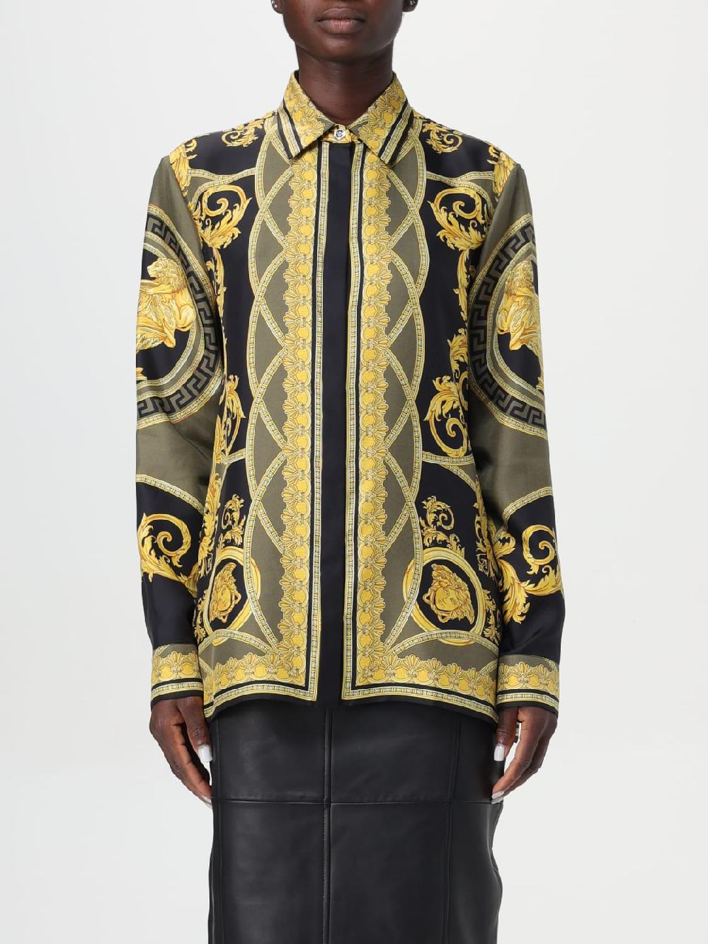 Giglio Camicia Baroque Versace di seta