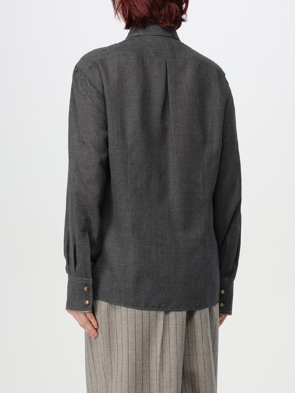 Giglio Camicia Brunello Cucinelli In Lana Vergine