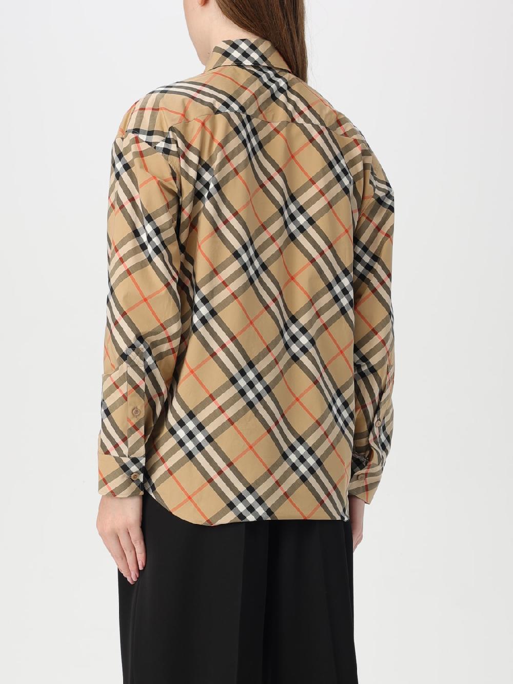 Giglio Camicia Check Burberry Di Cotone