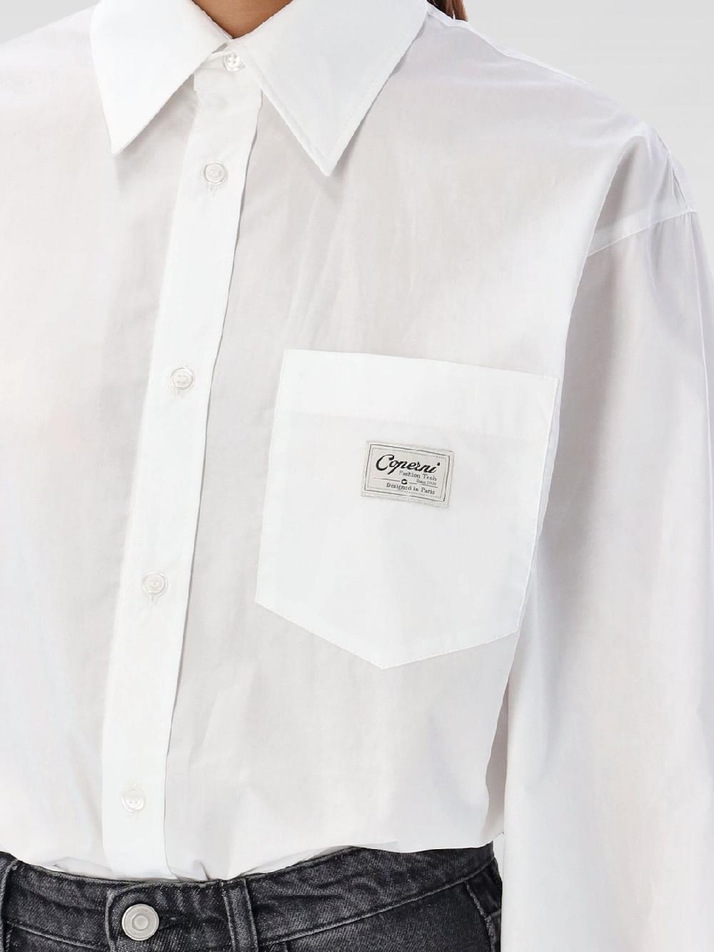 Giglio Camicia Con Logo Coperni In Cotone