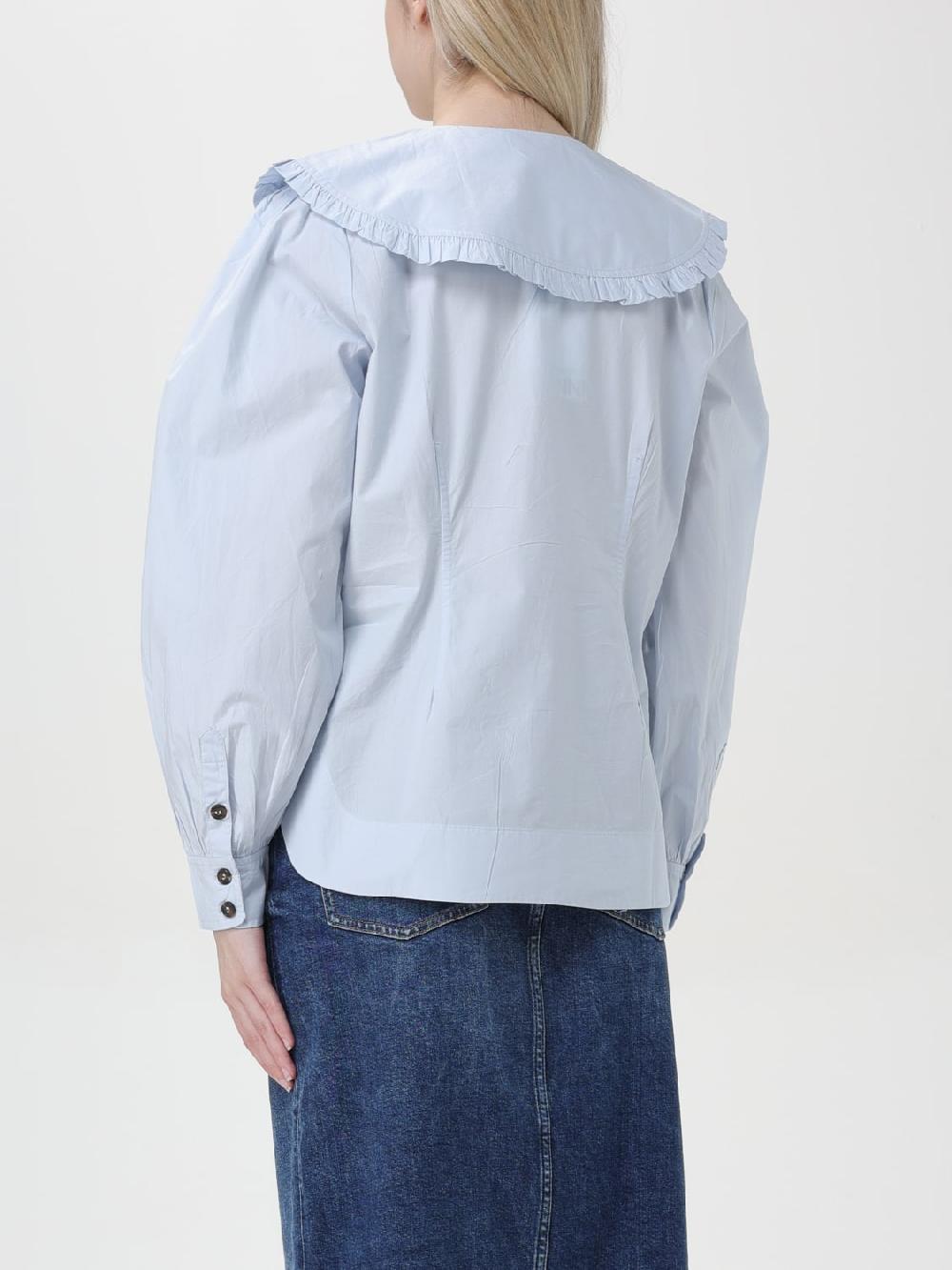 Giglio Camicia Con Maxi Collo Ganni