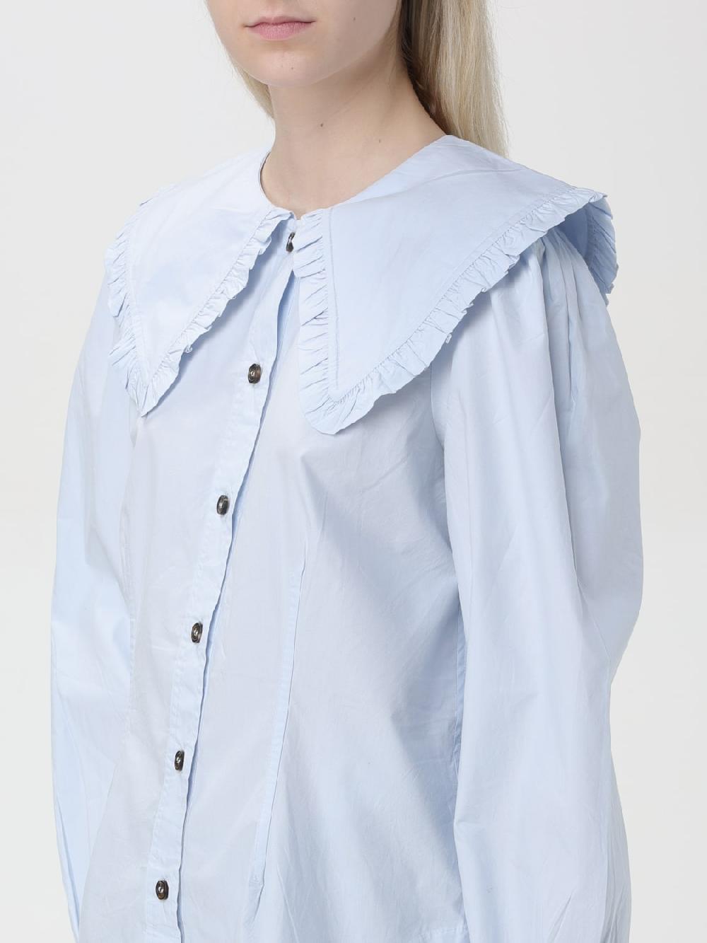 Giglio Camicia Con Maxi Collo Ganni