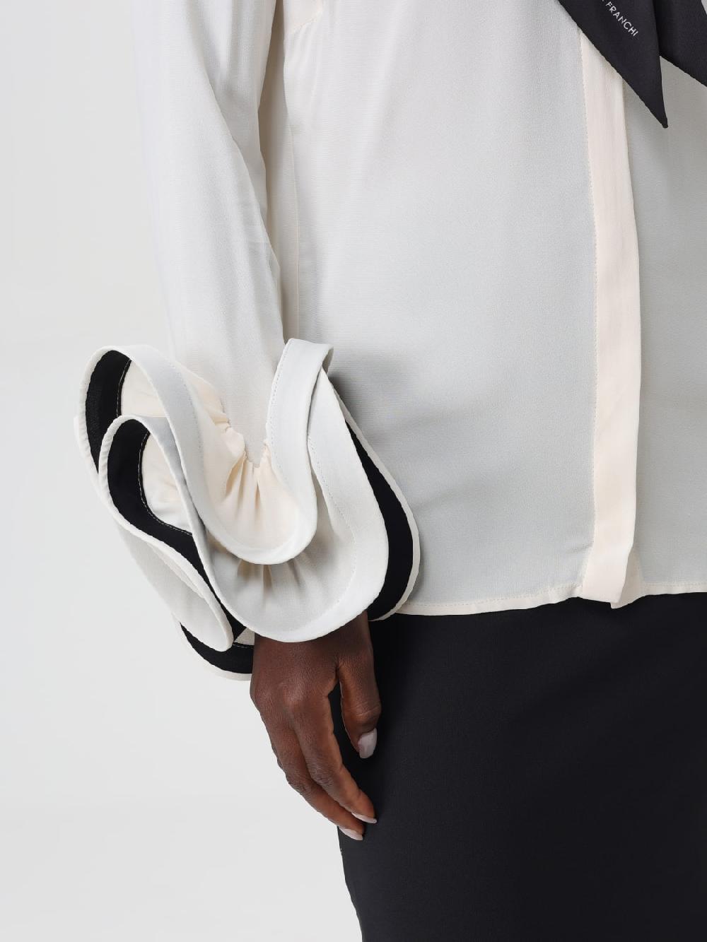 Giglio Camicia Con Rouches Elisabetta Franchi