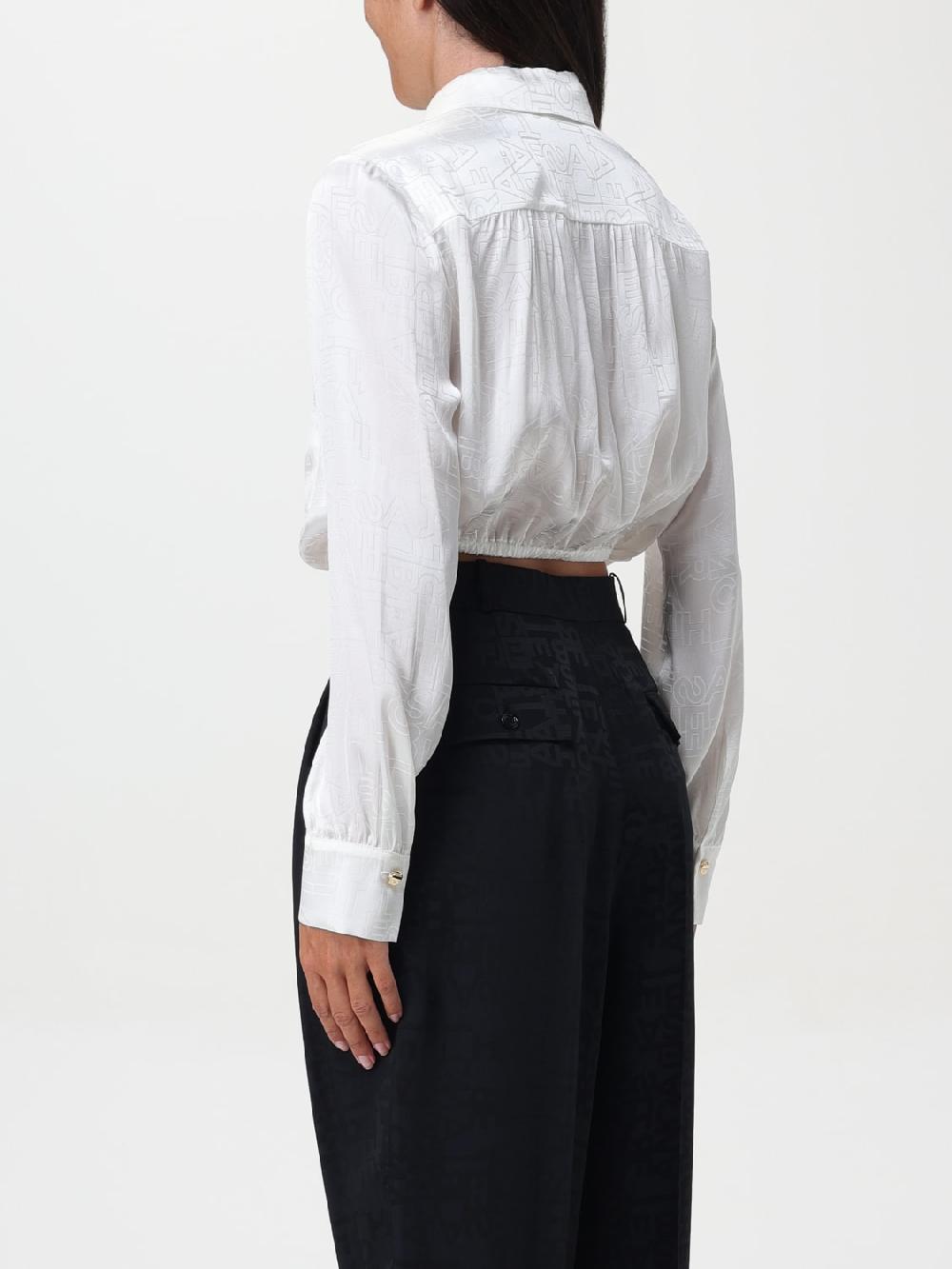 Giglio Camicia Crop Elisabetta Franchi Lettering