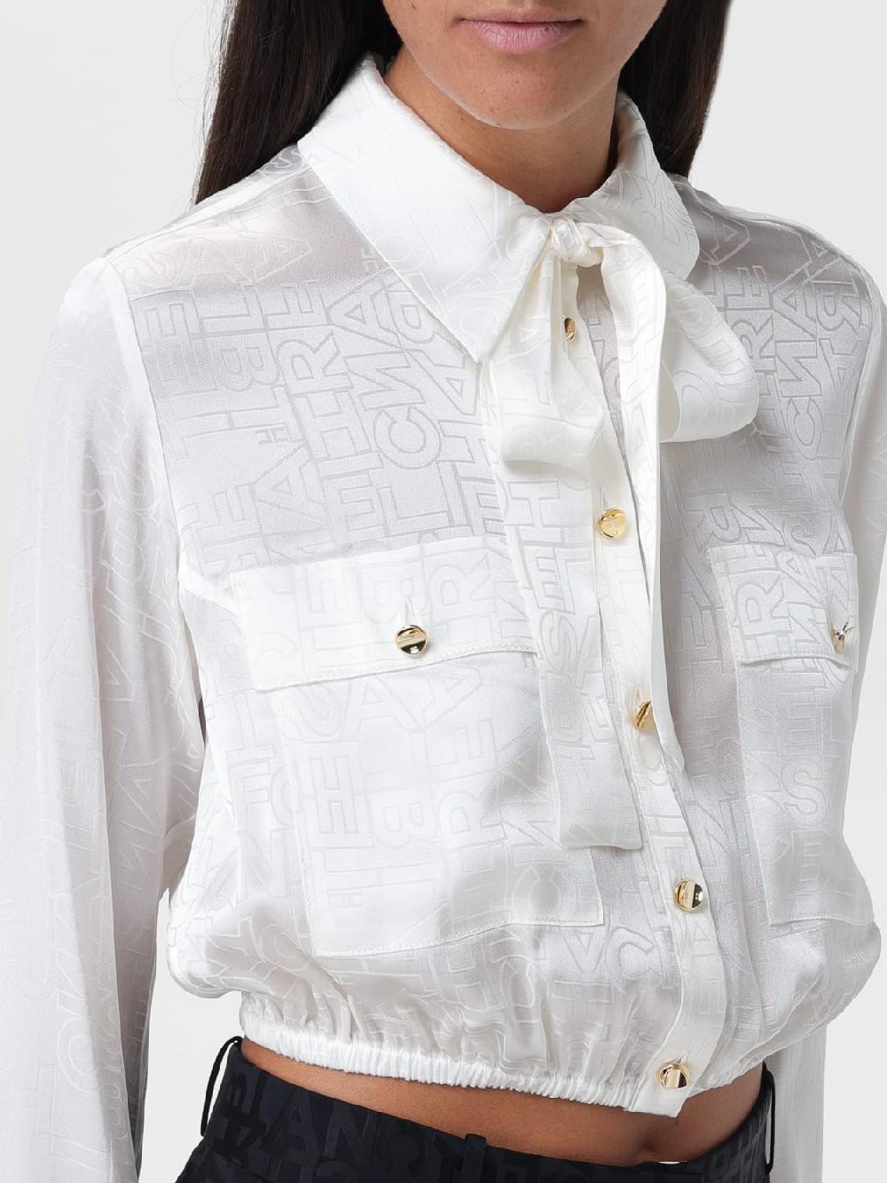 Giglio Camicia Crop Elisabetta Franchi Lettering