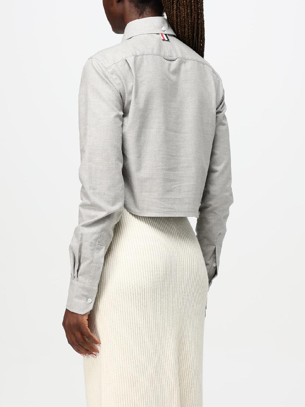 Giglio Camicia Cropped Thom Browne In Cotone