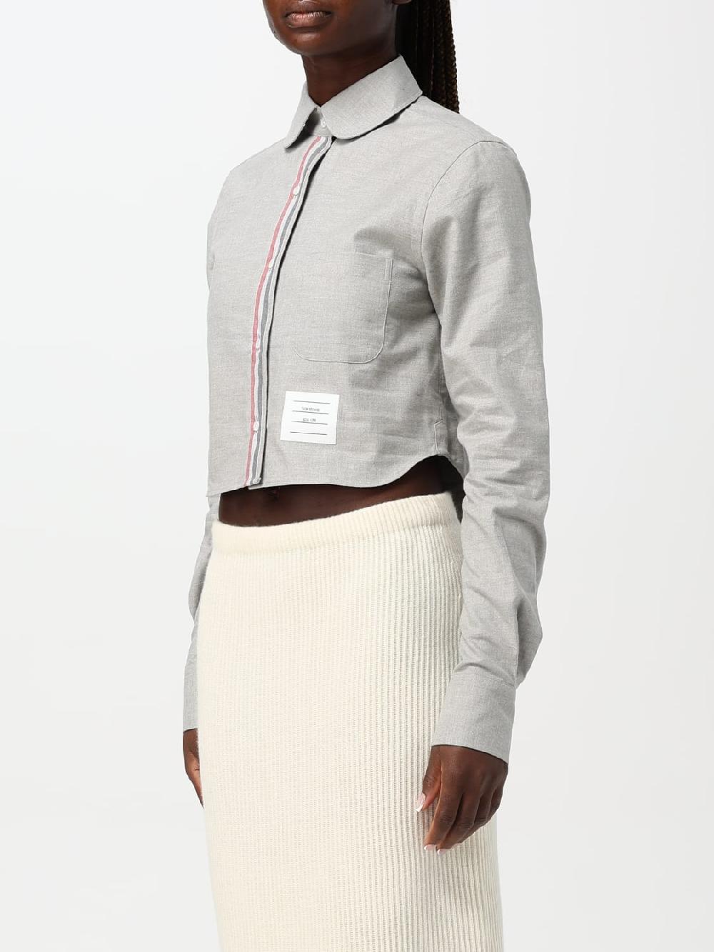 Giglio Camicia Cropped Thom Browne In Cotone