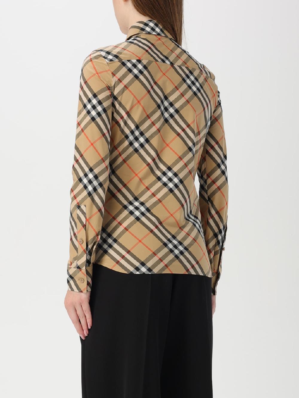 Giglio Camicia Di Cotone Check Burberry