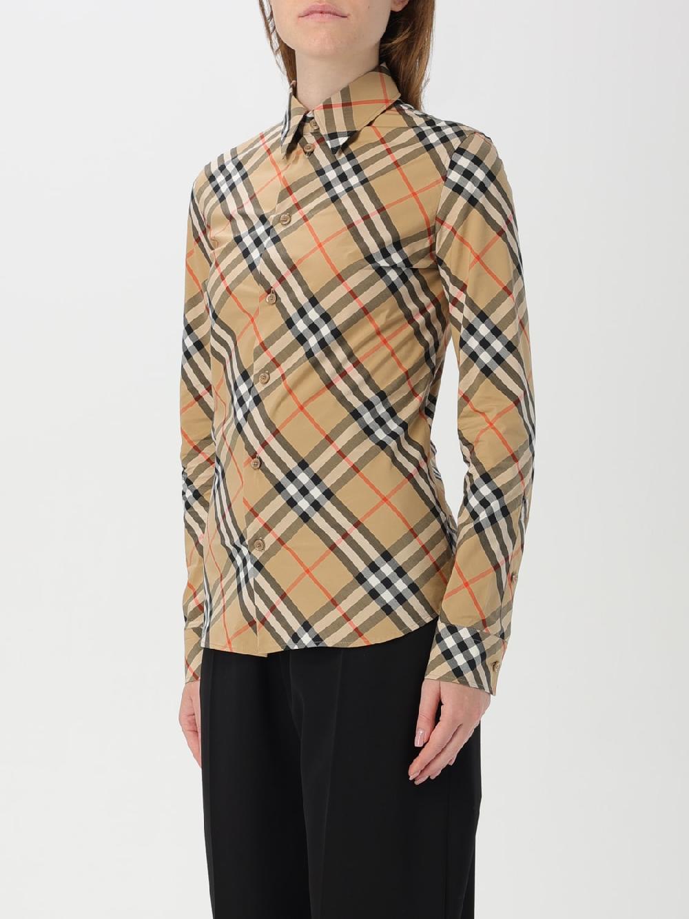 Giglio Camicia Di Cotone Check Burberry