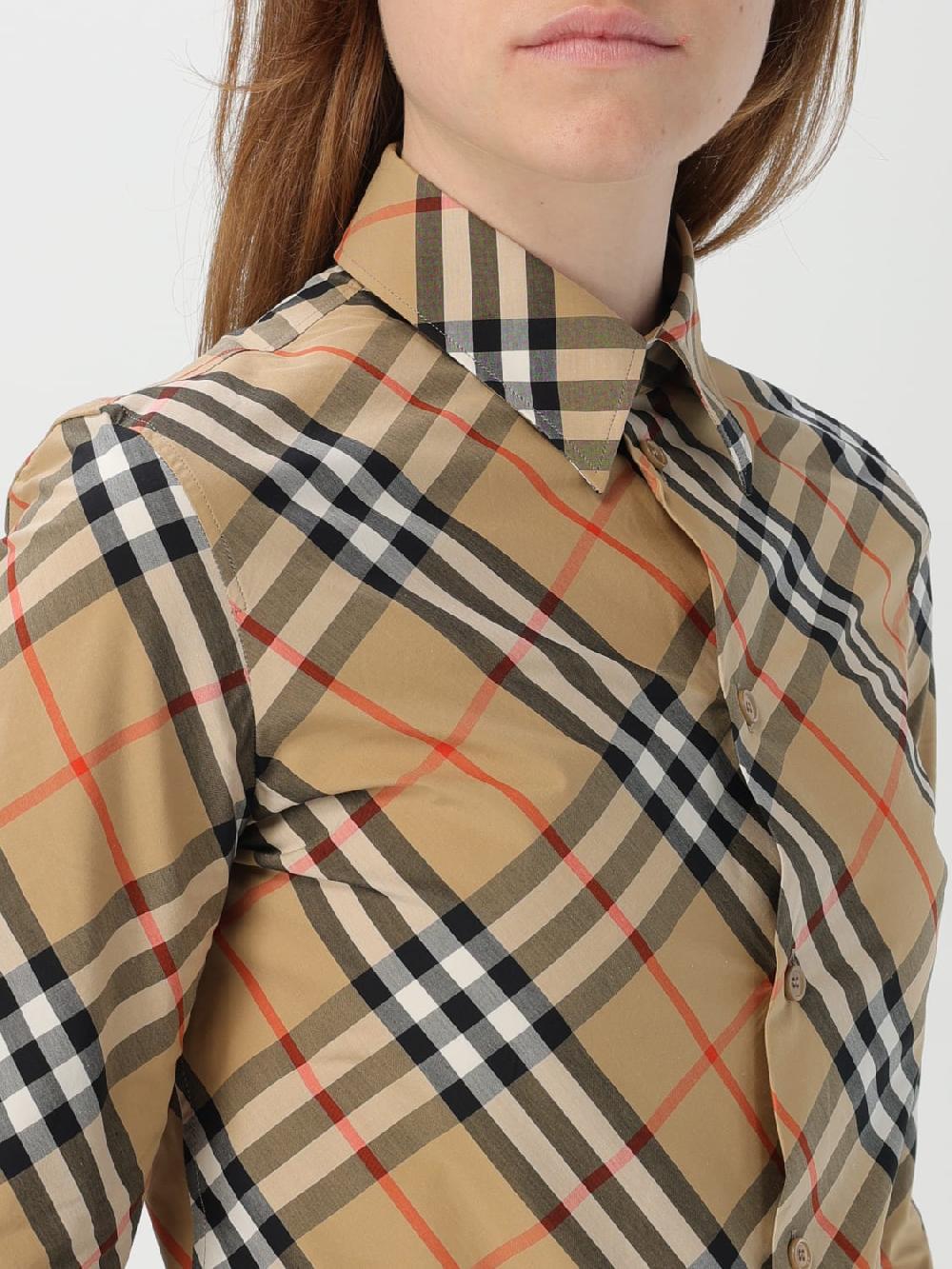 Giglio Camicia Di Cotone Check Burberry