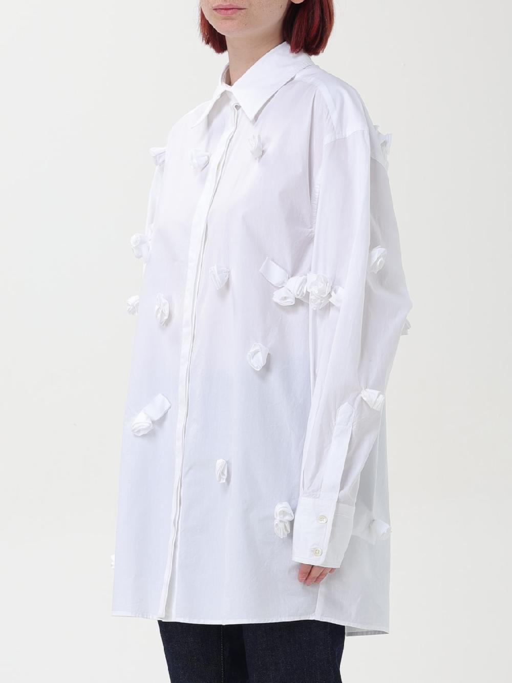 Giglio Camicia Di Cotone Con Fiori Sportmax