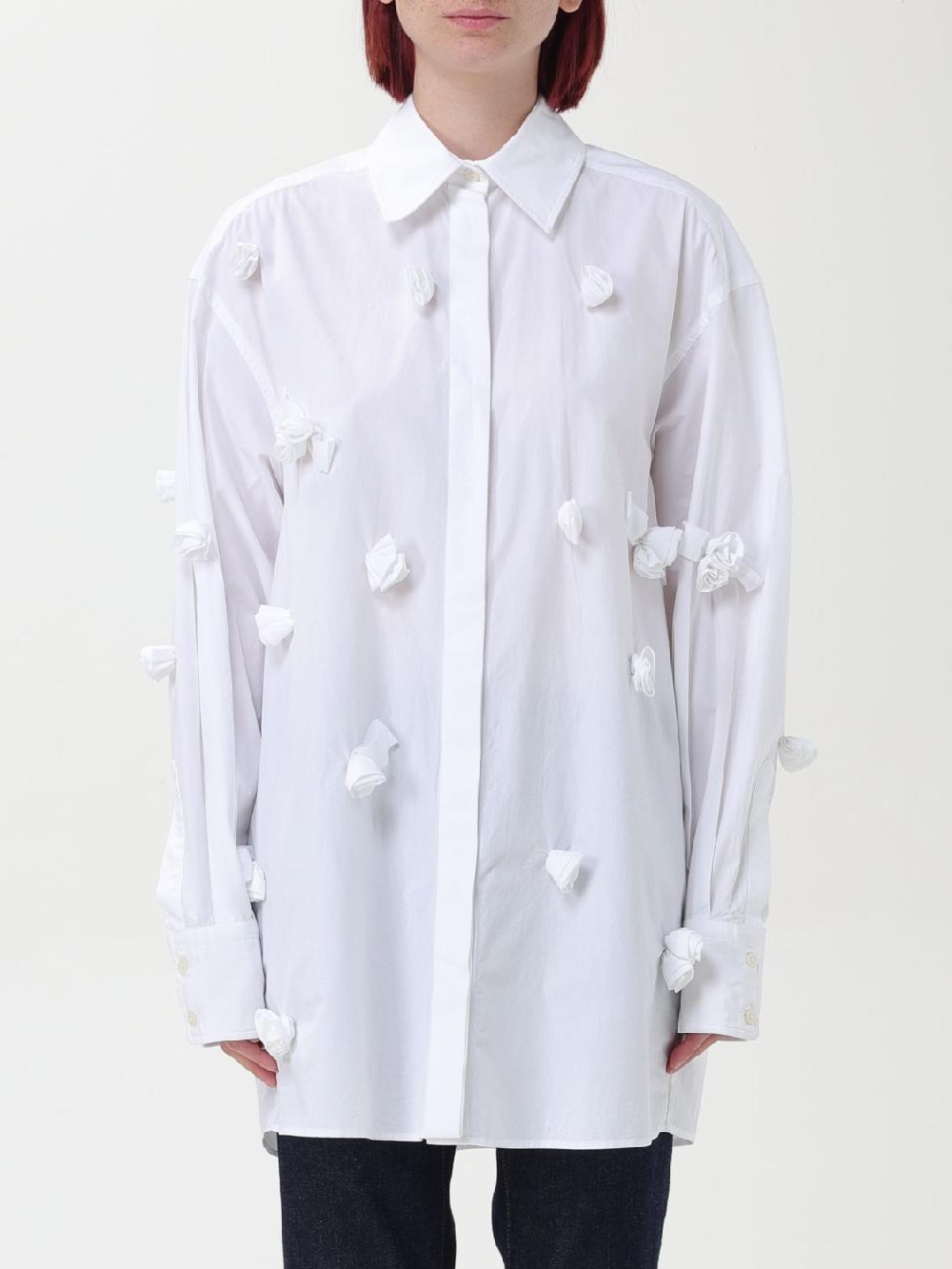 Giglio Camicia di cotone con fiori Sportmax