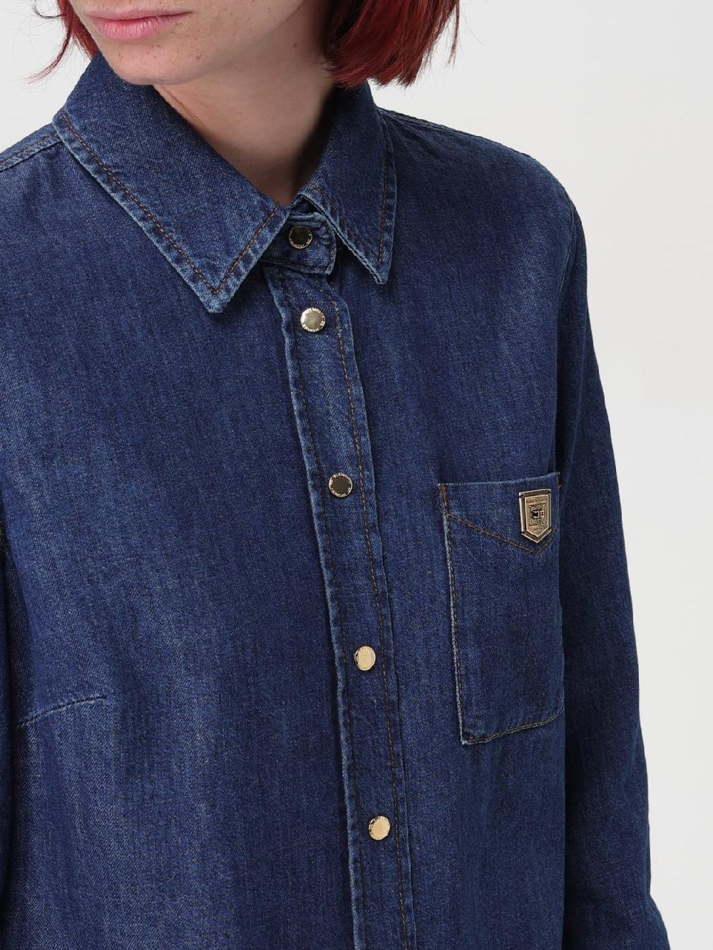 Giglio Camicia Di Jeans Elisabetta Franchi