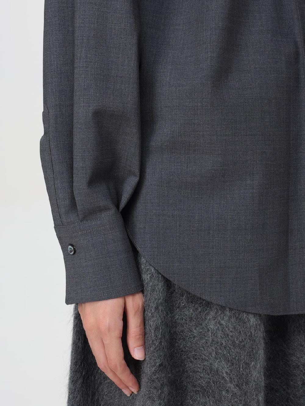 Giglio Camicia Di Lana Vergine Brunello Cucinelli