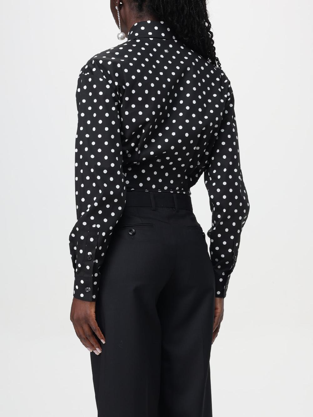 Giglio Camicia Dolce & Gabbana In Popeline A Pois