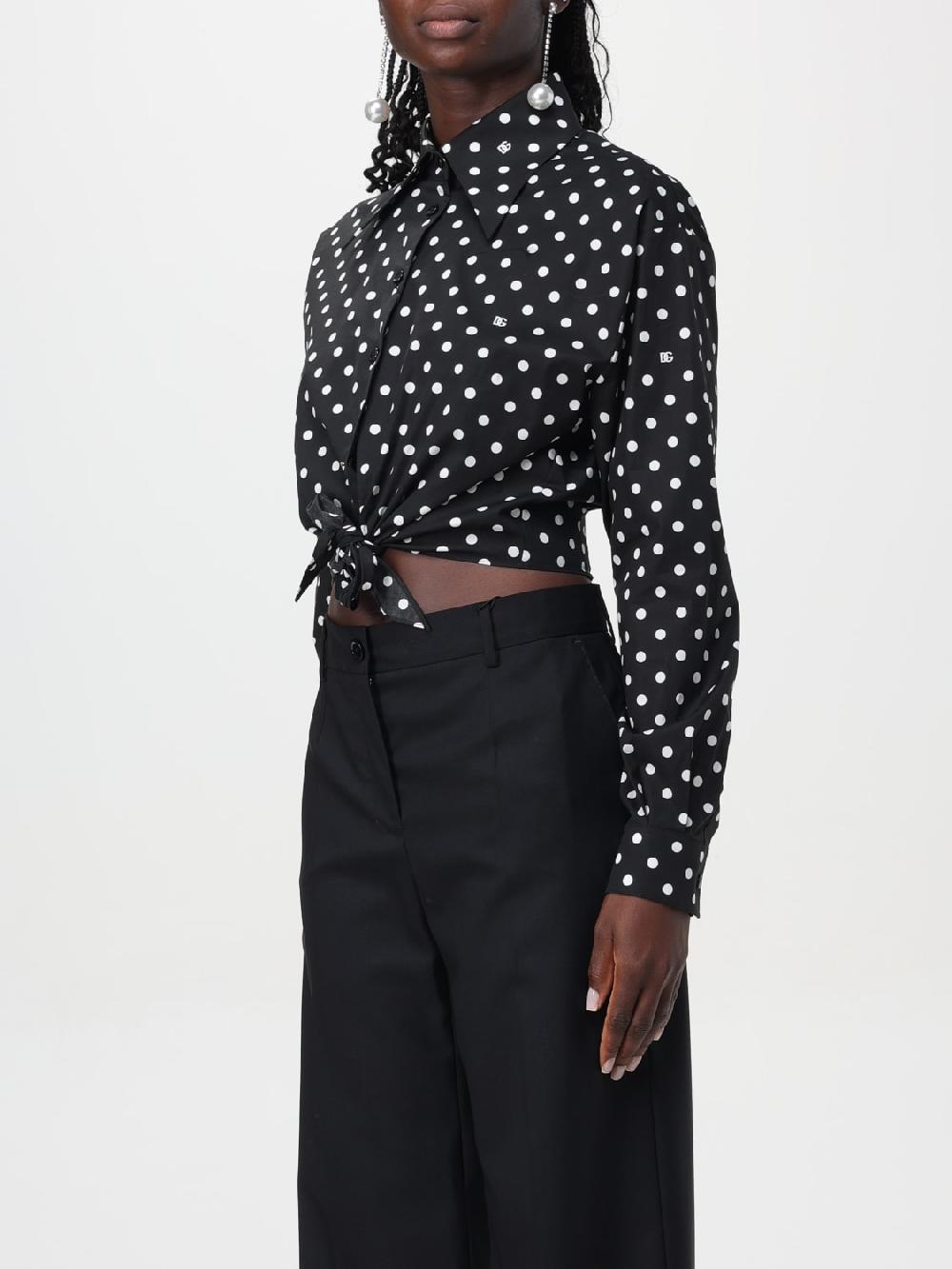 Giglio Camicia Dolce & Gabbana In Popeline A Pois