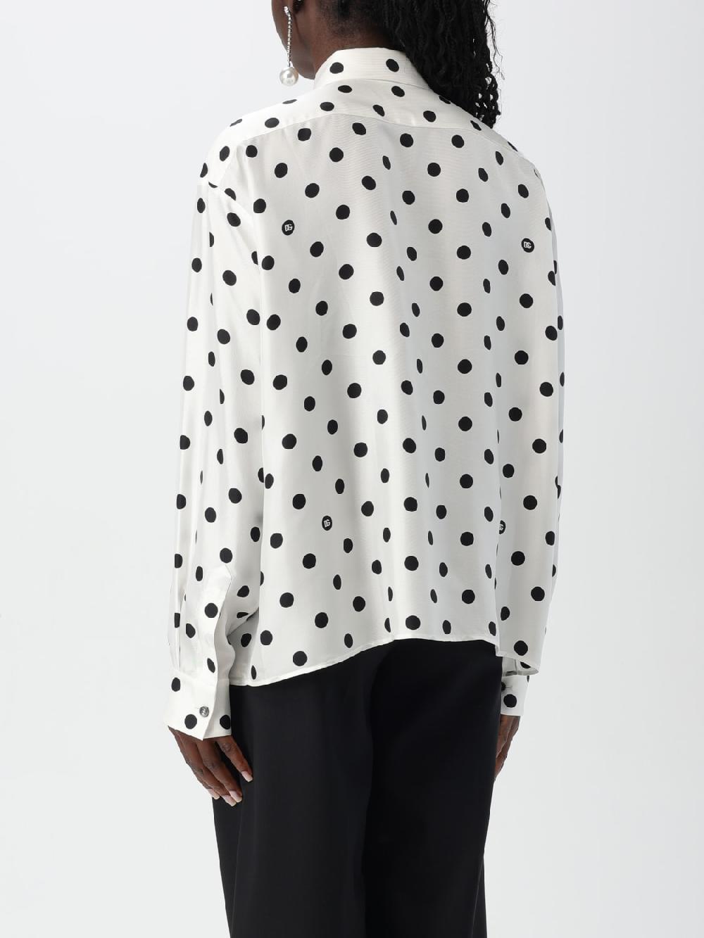 Giglio Camicia Dolce & Gabbana In Seta A Pois