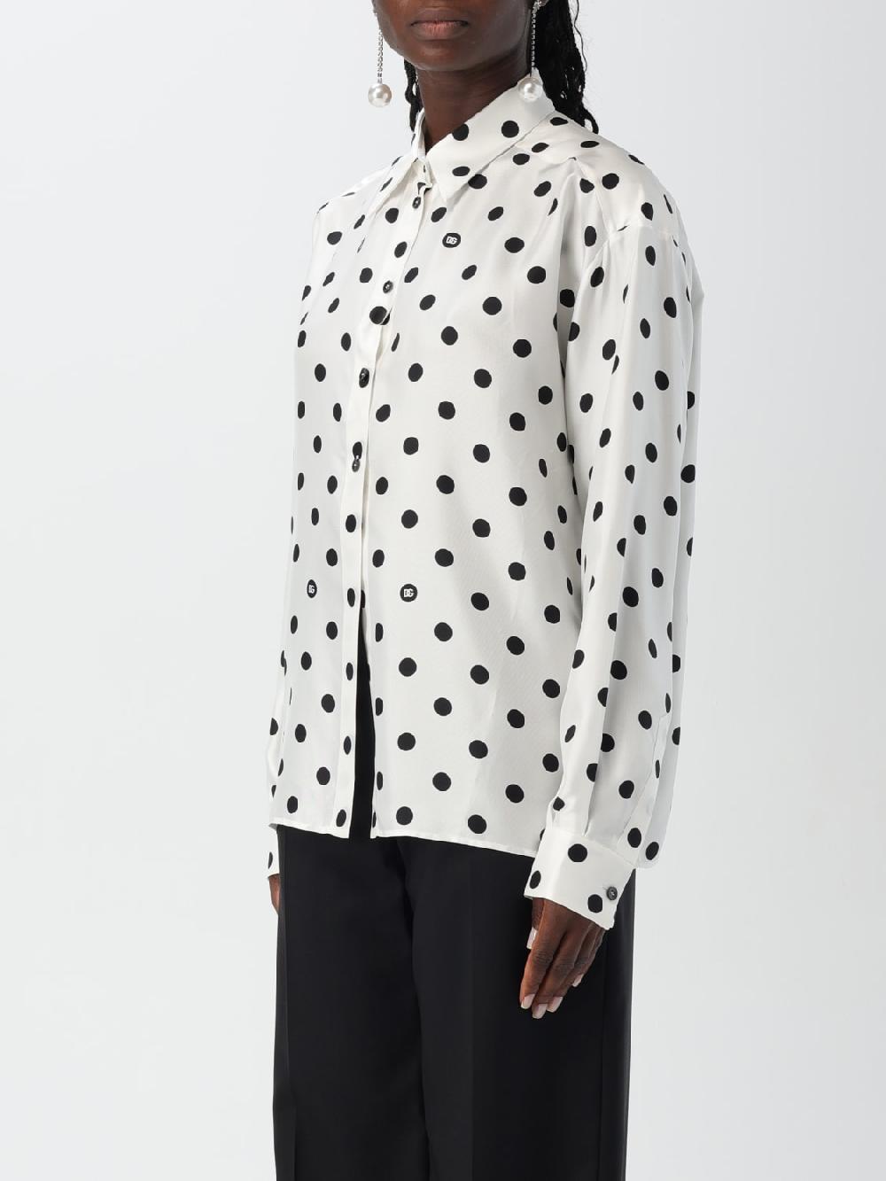 Giglio Camicia Dolce & Gabbana In Seta A Pois