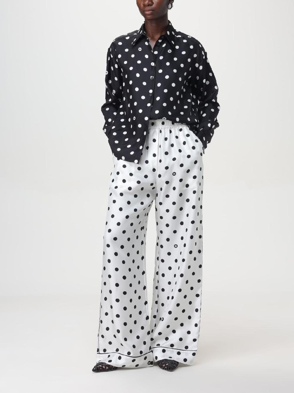 Giglio Camicia Dolce & Gabbana In Seta A Pois