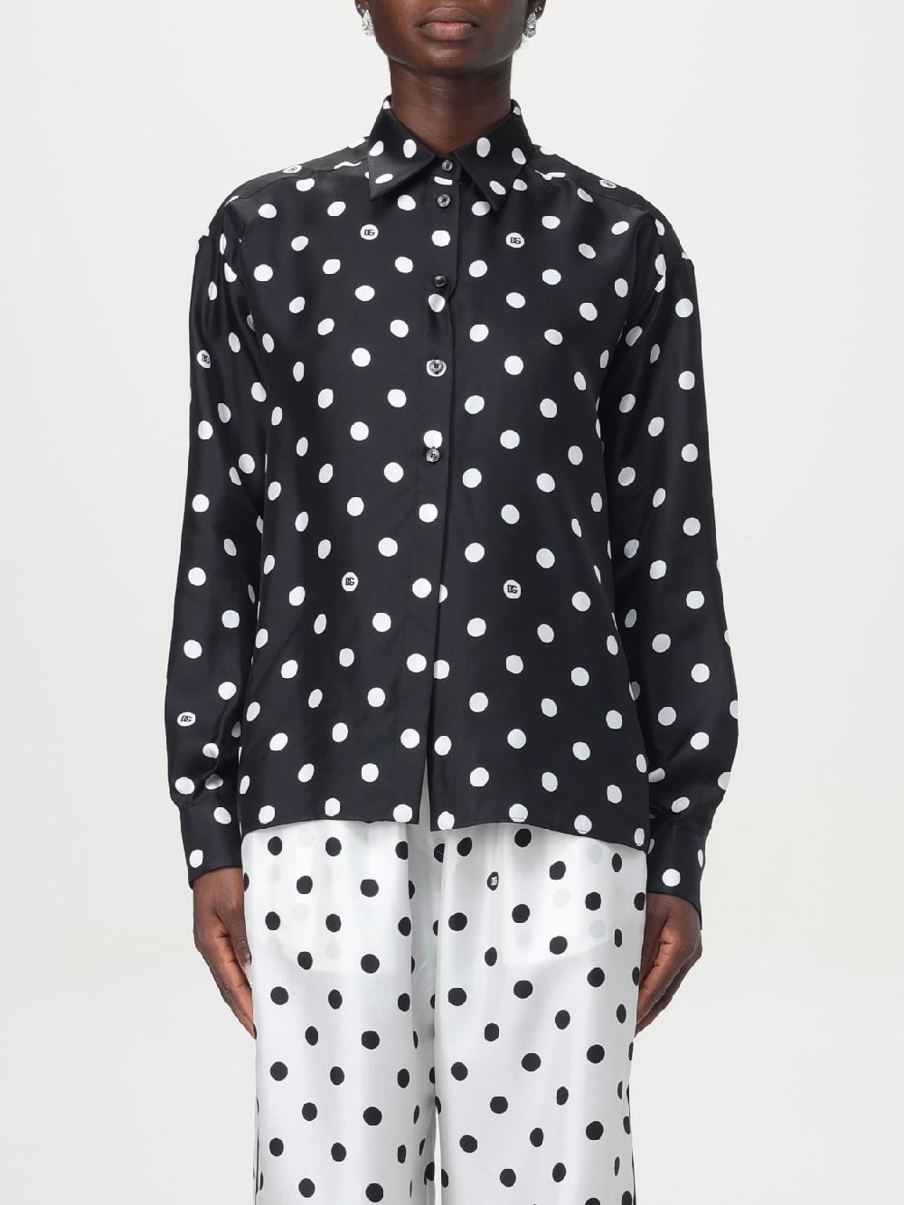 Giglio Camicia Dolce & Gabbana in seta a pois