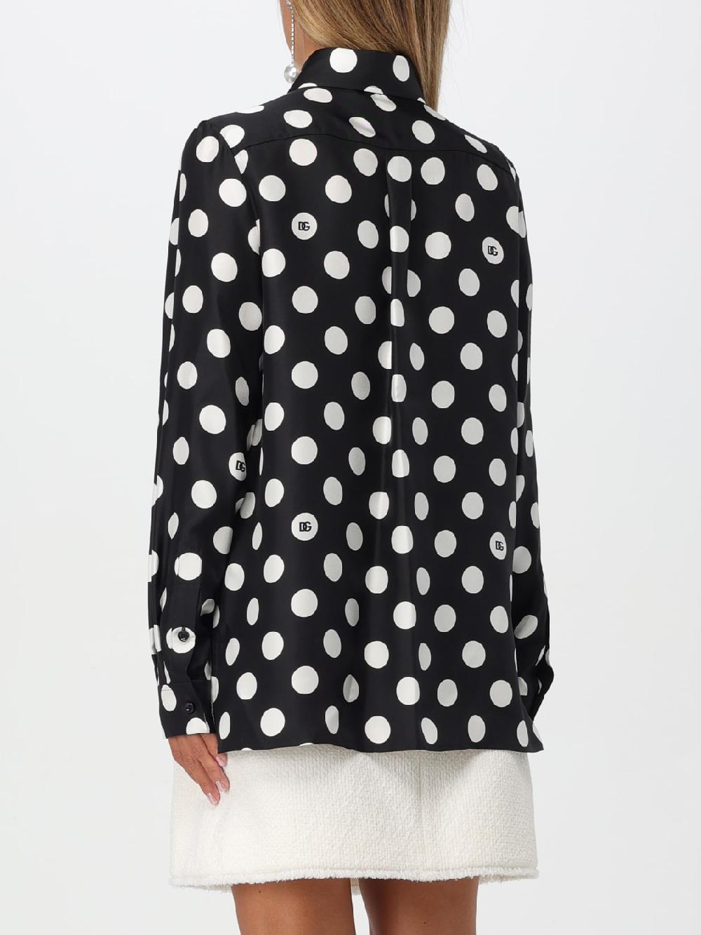 Giglio Camicia Dolce & Gabbana In Seta A Pois