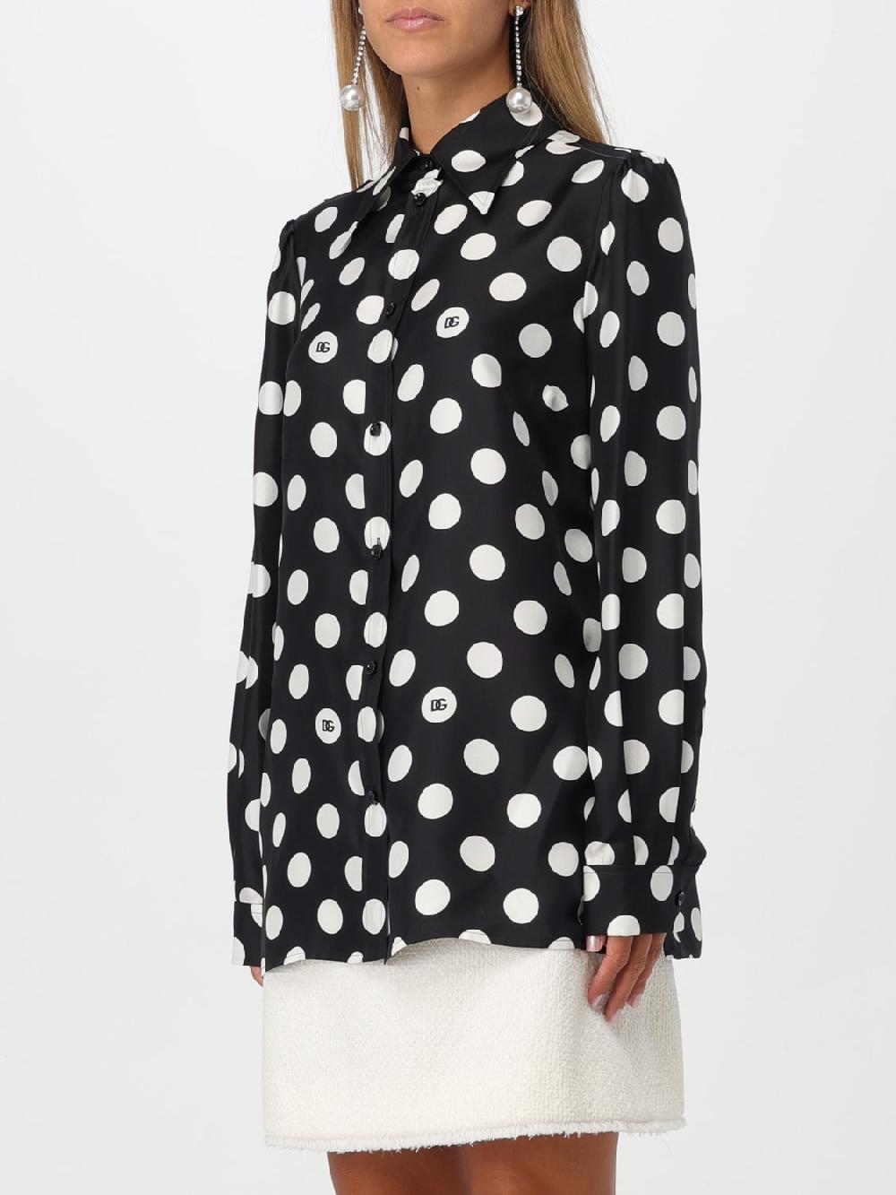 Giglio Camicia Dolce & Gabbana In Seta A Pois