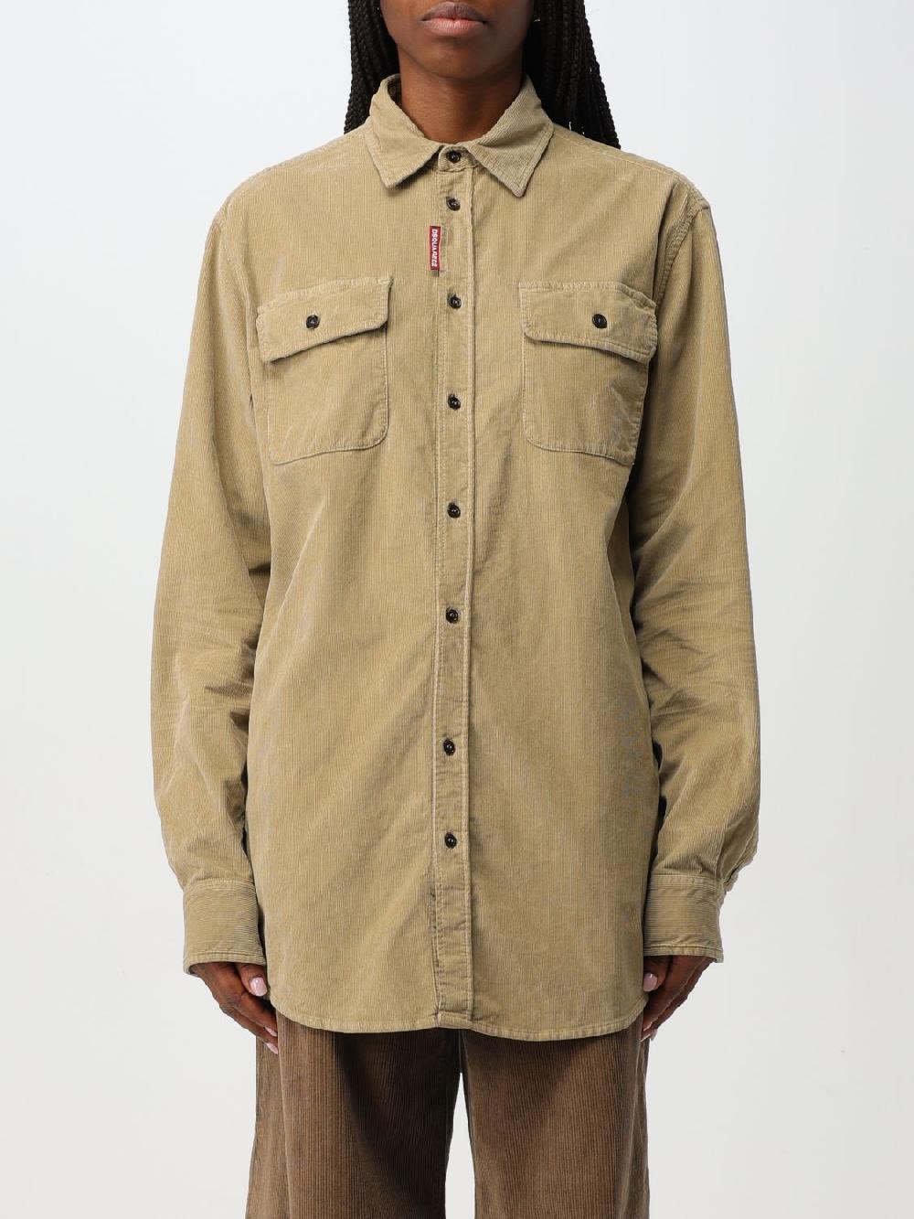 Giglio Camicia Dsquared2 in velluto