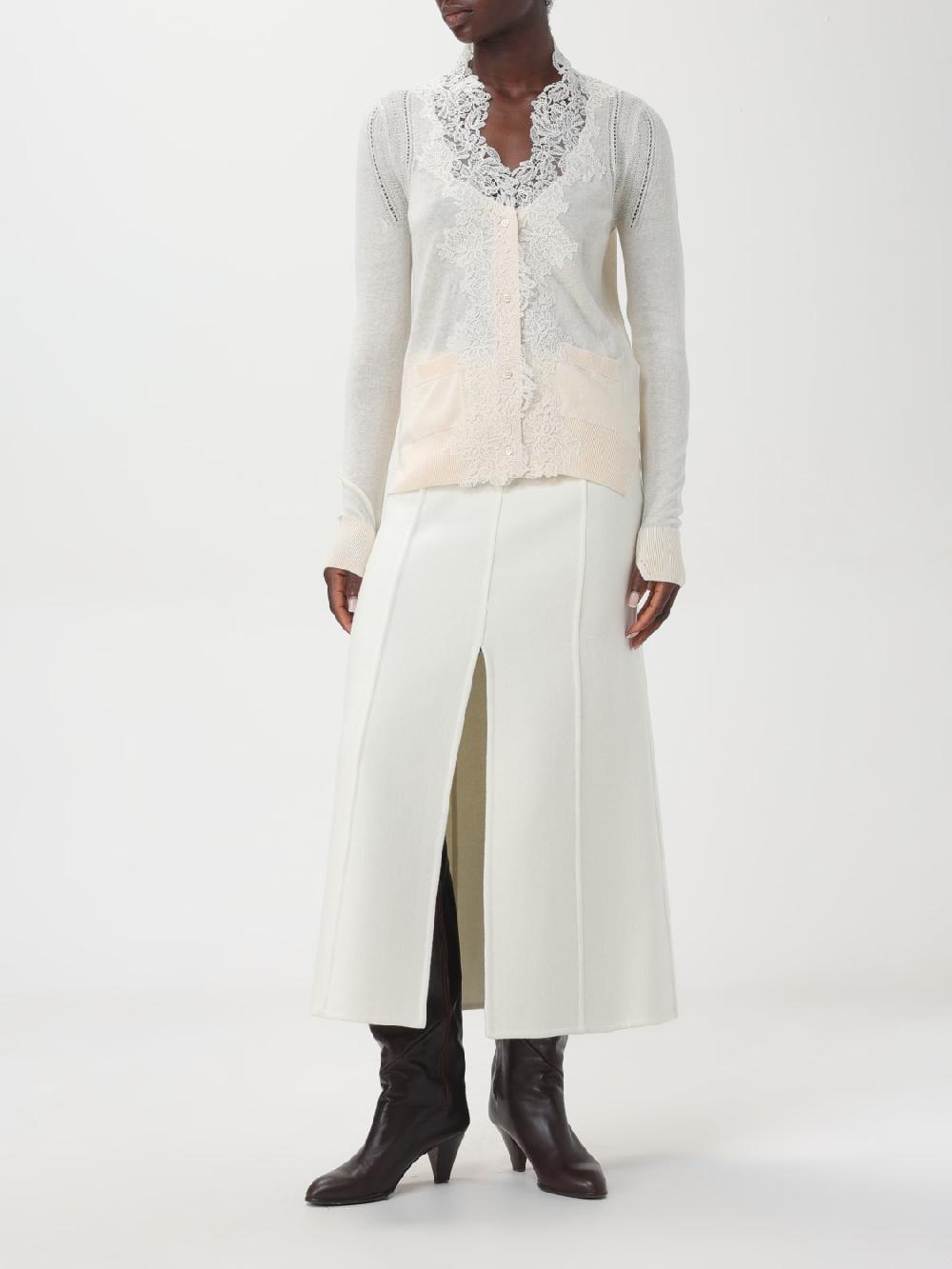 Giglio Camicia Ermanno Scervino In Seta E Pizzo