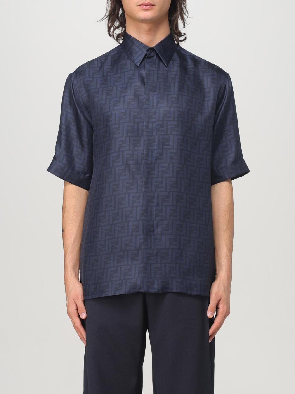 Giglio Camicia Fendi in seta con logo