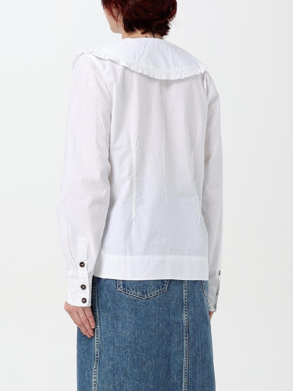 Giglio Camicia Ganni In Cotone