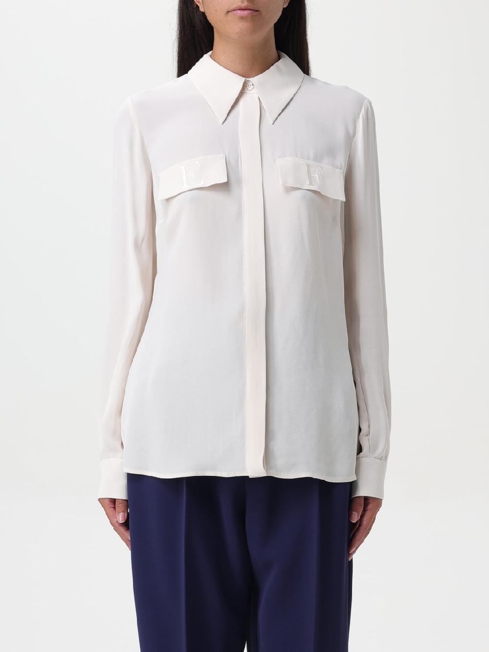 Giglio Camicia in gerogertte Elisabetta Franchi