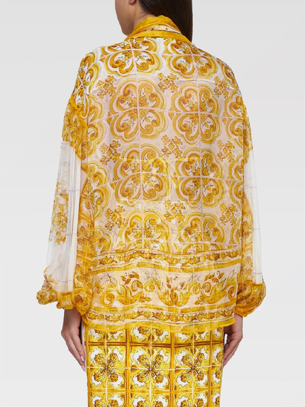 Giglio Camicia In Seta Dolce & Gabbana