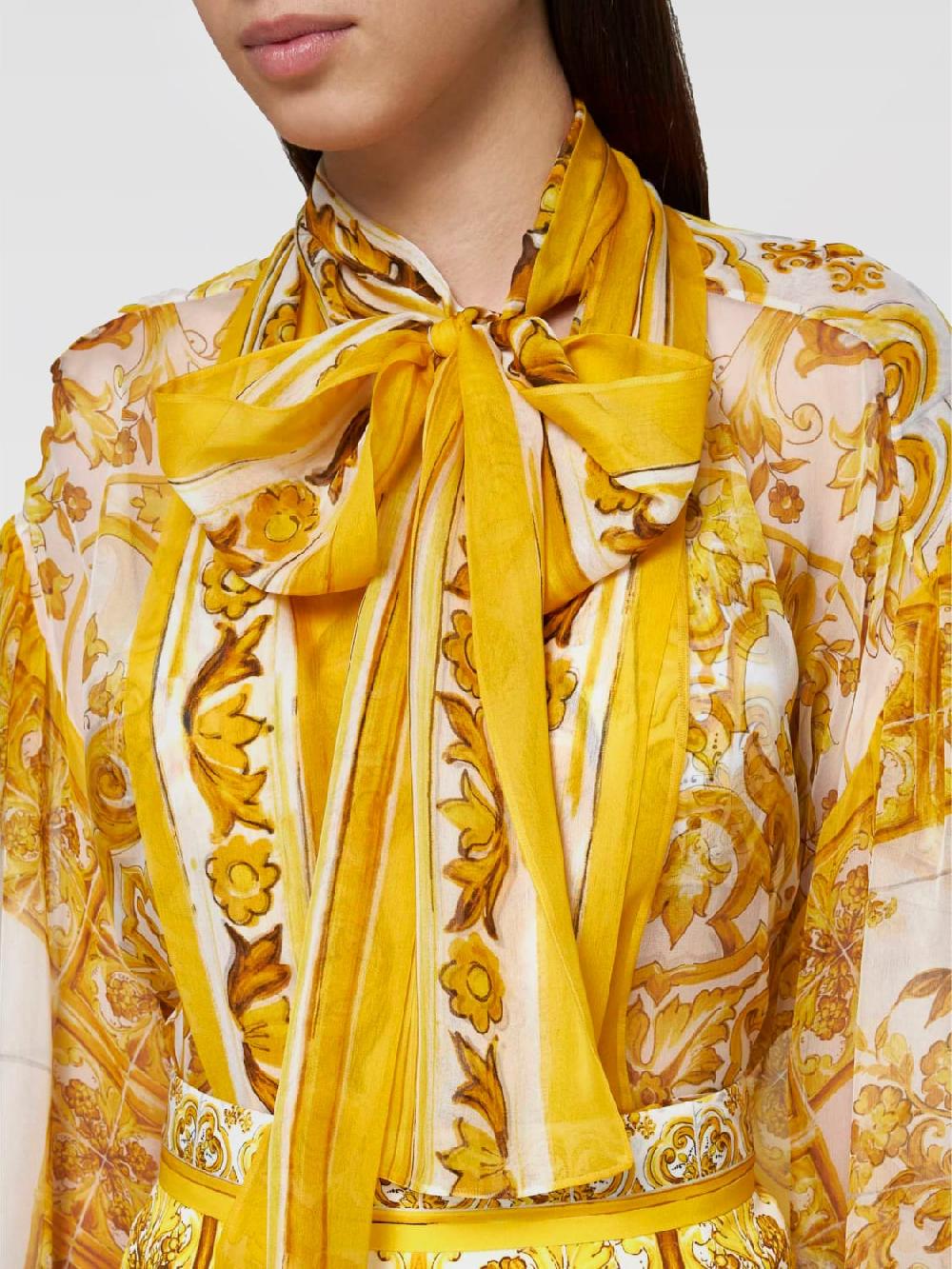 Giglio Camicia In Seta Dolce & Gabbana