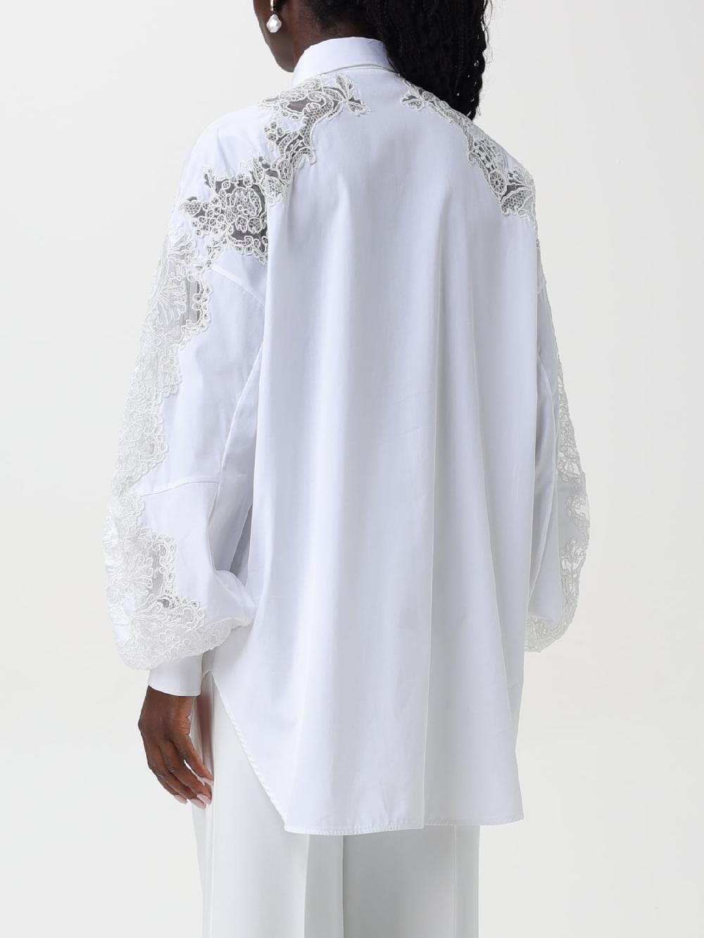 Giglio Camicia In Seta E Pizzo Ermanno Scervino