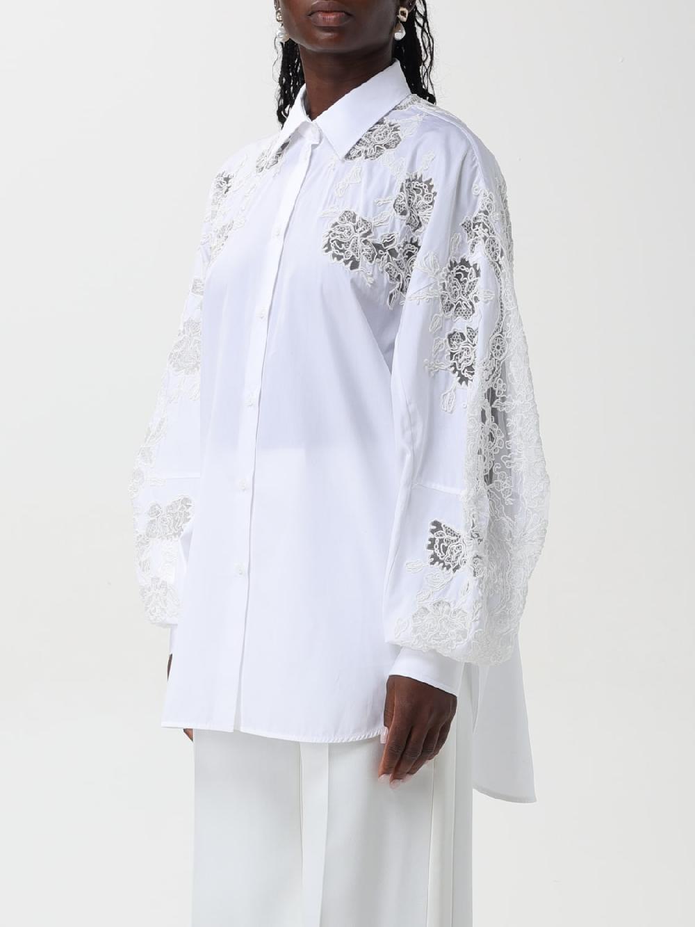Giglio Camicia In Seta E Pizzo Ermanno Scervino