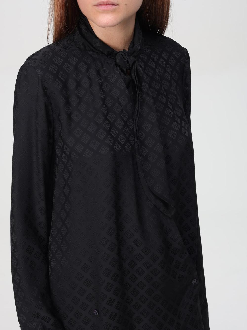 Giglio Camicia Jacquard Con Collo Lavallière Etro