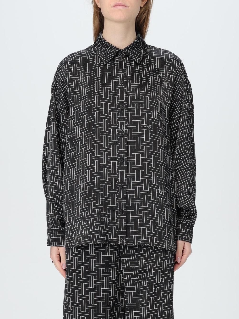 Giglio Camicia Kenzo in jersey stampata