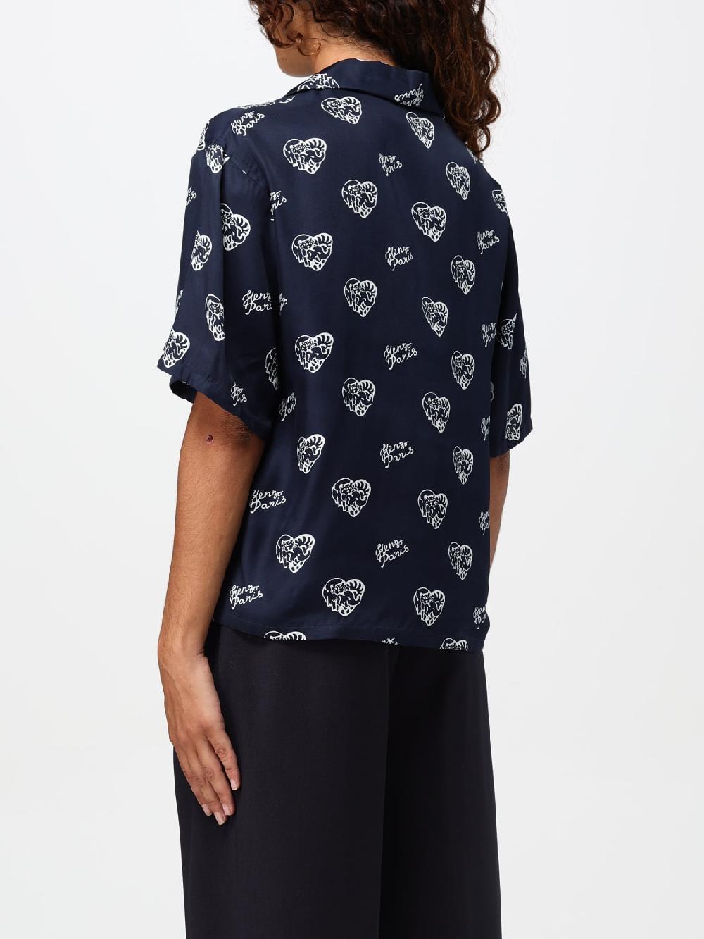 Giglio Camicia Kenzo In Viscosa Stampata