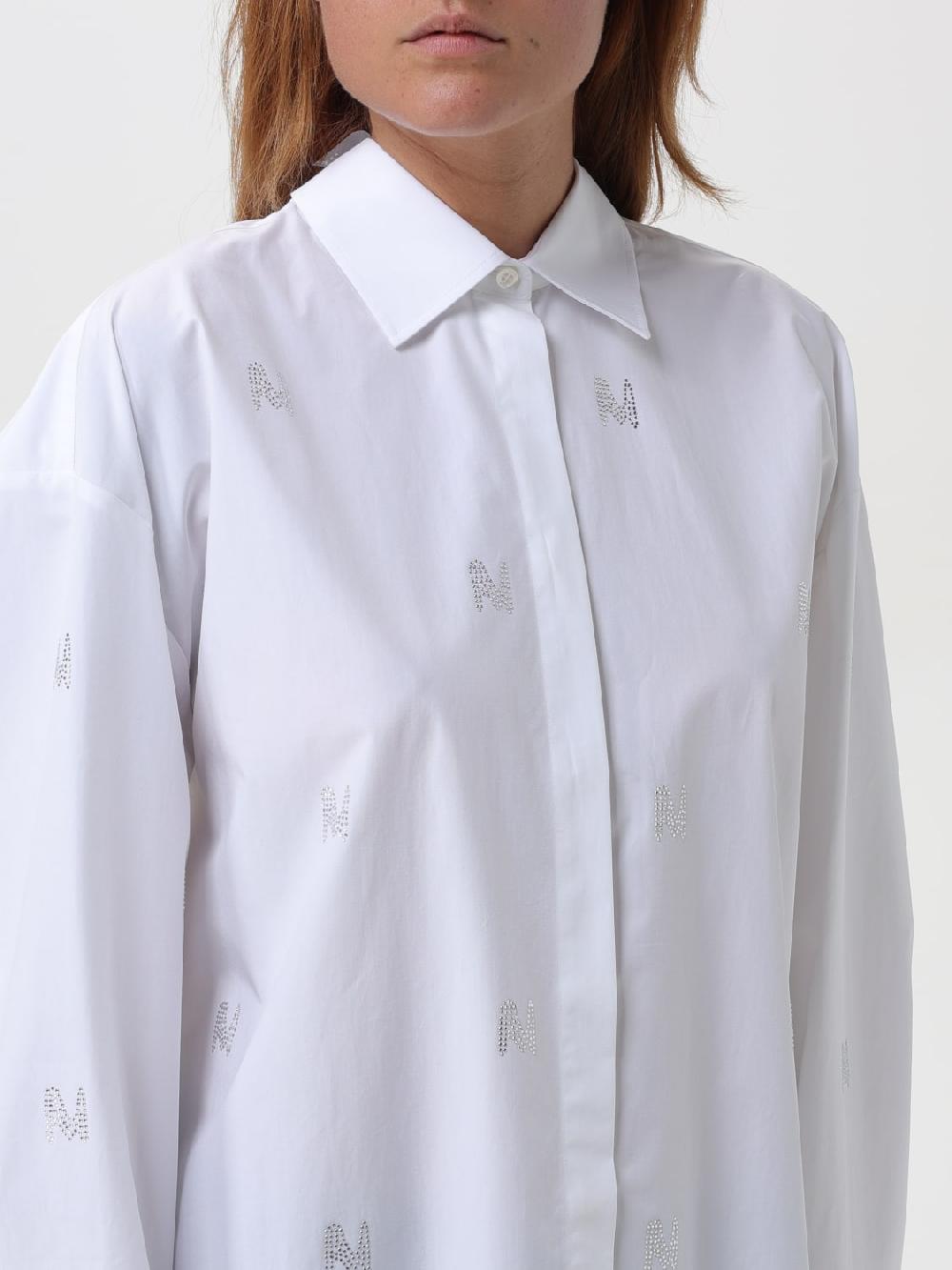 Giglio Camicia Lettering In Cotone MSGM