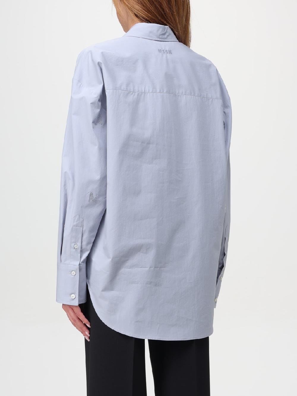 Giglio Camicia Lettering In Cotone MSGM