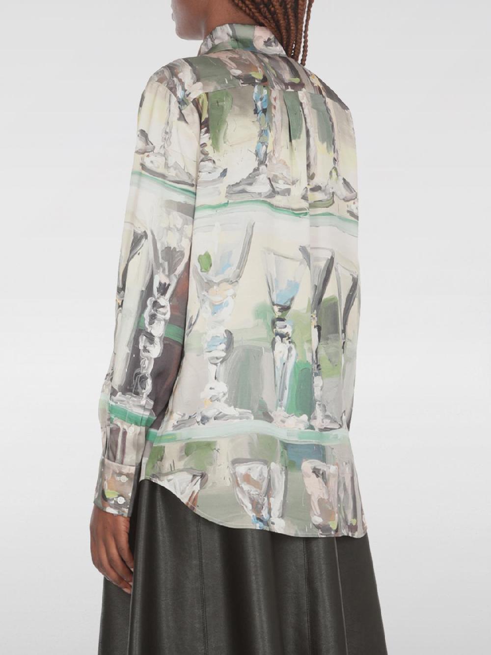 Giglio Camicia MSGM In Tessuto Stampato