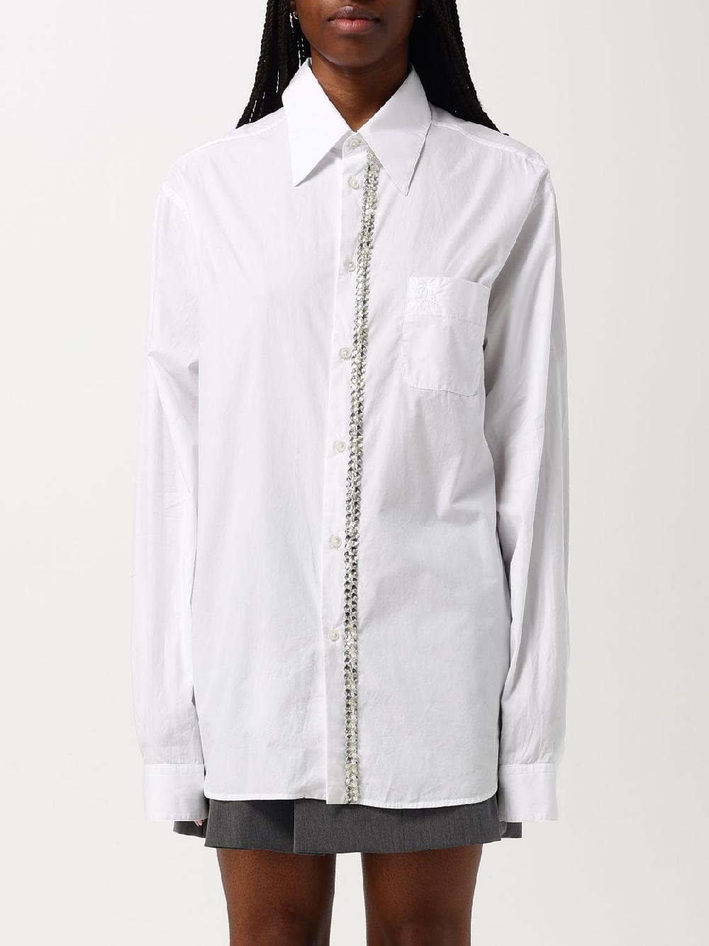 Giglio Camicia N° 21 in cotone con maglia metallica