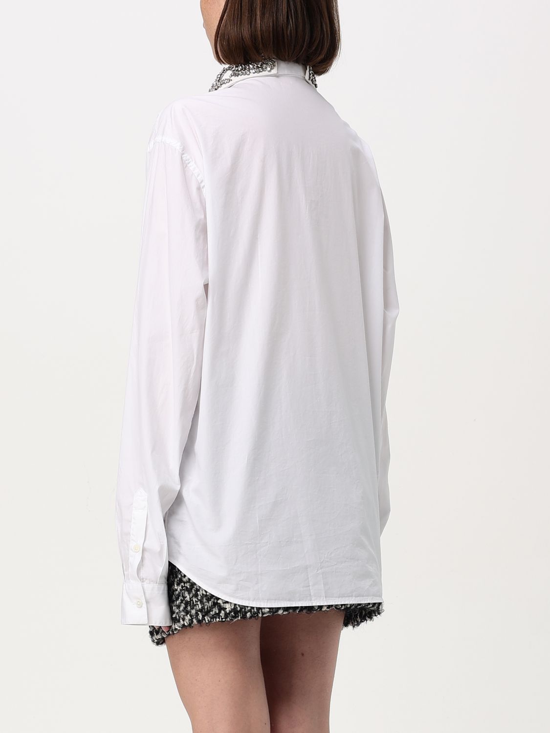 Giglio Camicia N° 21 In Cotone Con Strass