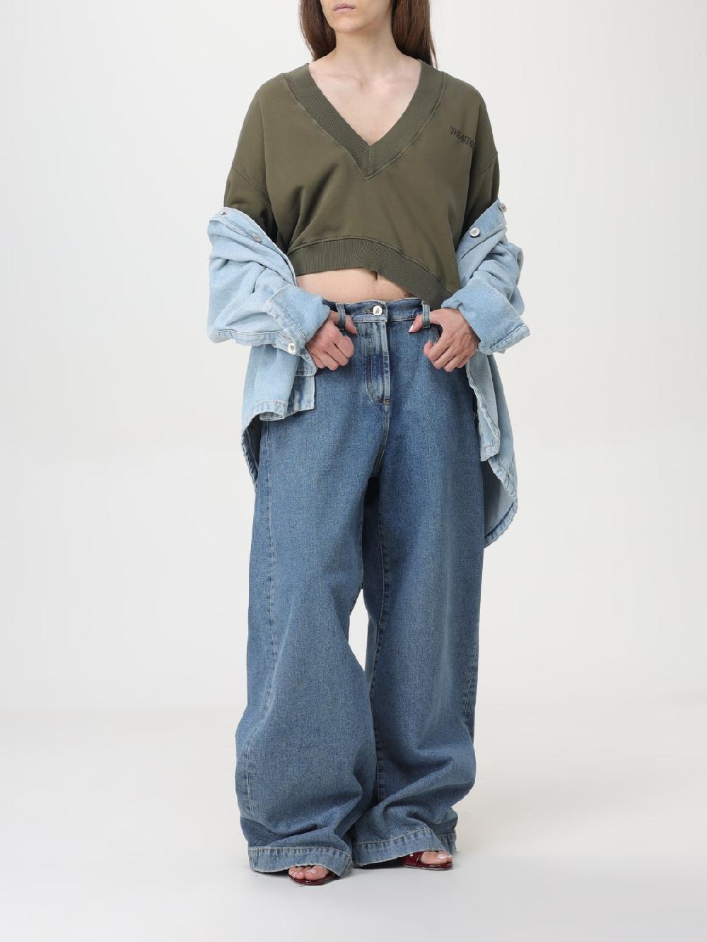 Giglio Camicia Oversize Di Jeans The Attico