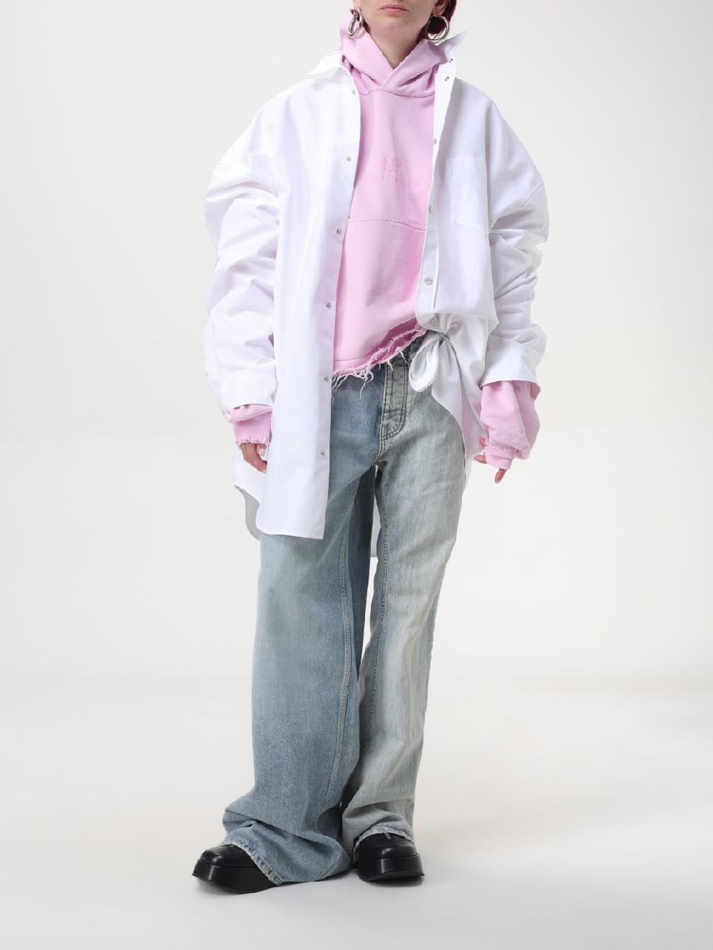 Giglio Camicia Oversize In Cotone Balenciaga